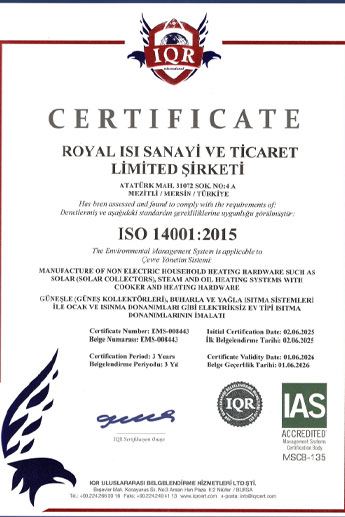 royal ısı-ISO 14001 belgesi-2025