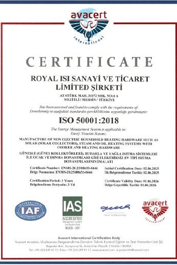 royal ısı-ISO 50001 belgesi-2025